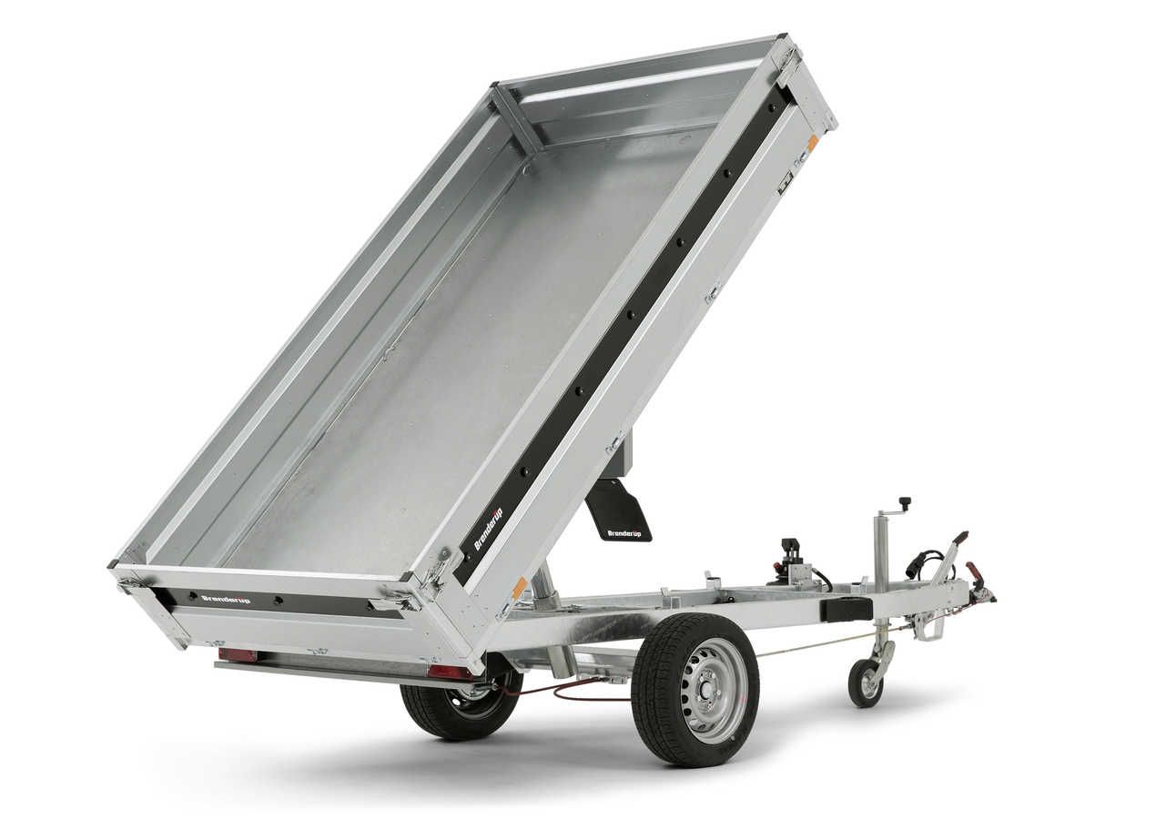 312795 - Bâche, filet et capot pour remorque Brenderup sp. Z o.O. - PTC 1300 kg - Benne basculante robuste avec plancher acier renforcé_4