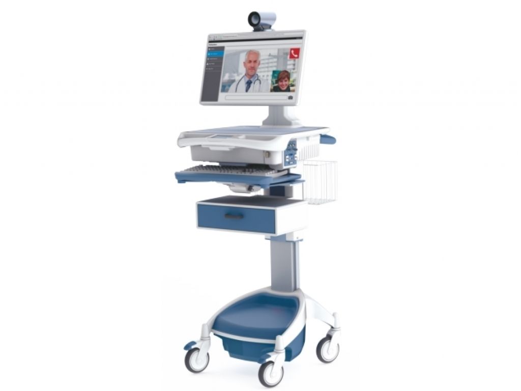 AccessPoint - Chariot informatique ergonomique System Med avec batteries 220V ou 24V_4