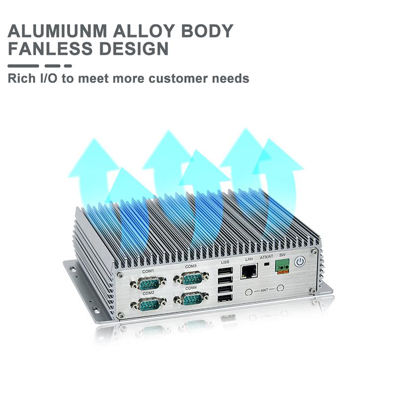 PC industriel fanless pour automatisation, supervision et edge computing - Monolith-2012A - Processeur 12th Gen Intel® Core™ i3/i5/i7, DDR5, HDMI, Ethernet, Aluminium_4