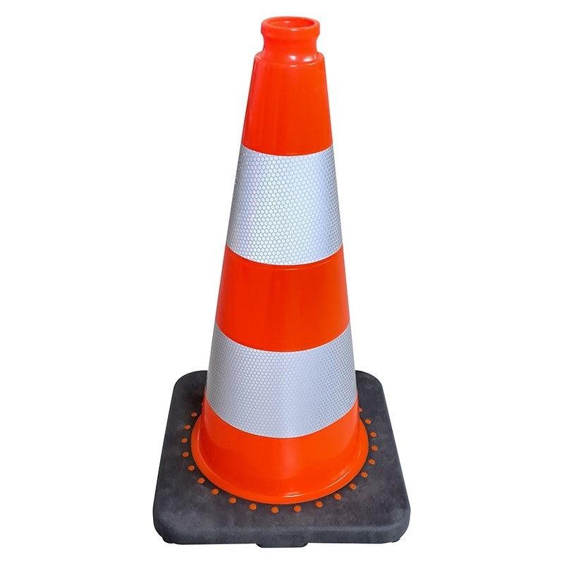 Cône de balisage lesté PVC - 450 / Orange/Noir_4