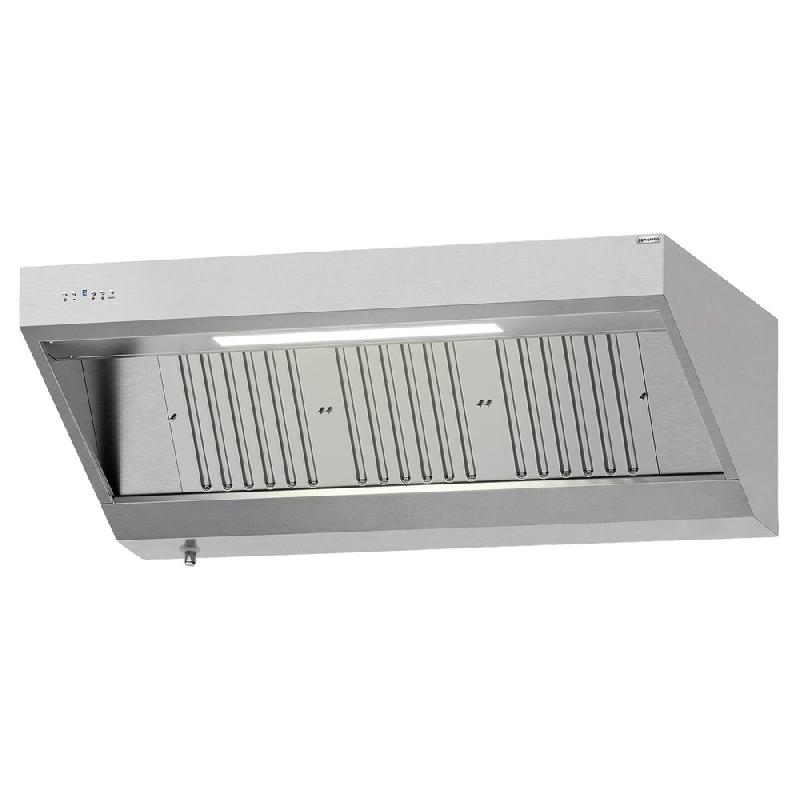 Hotte murale inox 1m60 avec moteur, régulateur, filtre et éclairage | Profondeur 700 mm_4