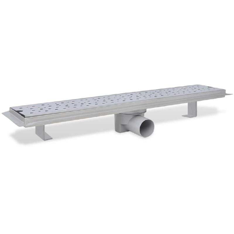 Vidaxl drain de douche linéaire 2 pcs 630 x 140 mm acier inoxydable 275966_4