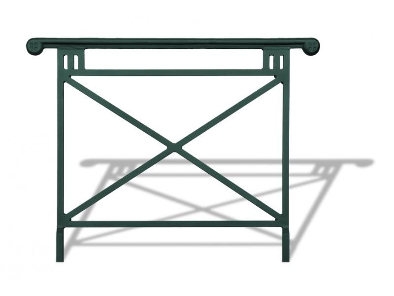 Bar3100a - Barrières urbaines en acier avec montants et croisillon carré 25x25mm - Urban'nt_4