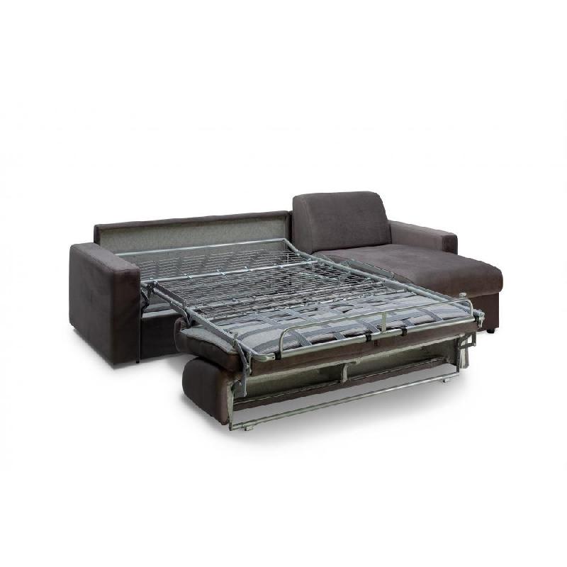 Canapé d'angle convertible express Midnight Edition - Velours bleu marine - Matelas 16 cm_4