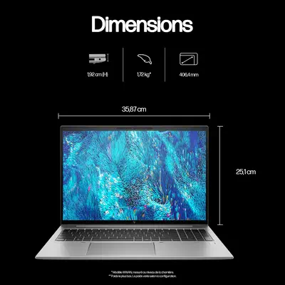 HP ZBook Firefly G11 Intel Core Ultra 7 155H Station de travail mobile 40,6 cm (16