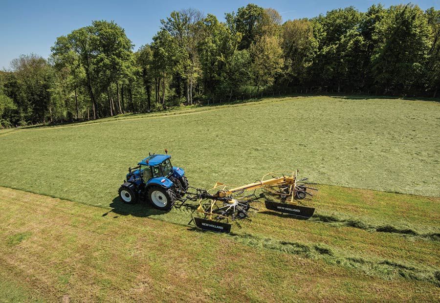 ProRotor L640T - Andaineur double rotor à dépose latérale - New Holland - 6,30 m avec réglage hydraulique et fonction Auto-Steer_4