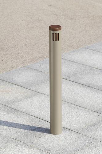 Borne à sceller en acier diamètre 88.9mm - STEEL & STYLE / JAN-0074 - motifs IRON ou FLOWERS - Husson International_4