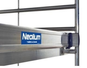 Échafaudage roulant aluminium Neolium 250 Line - Comabi SNC - hauteur de travail maximale 14 m, structure en aluminium soudé_4
