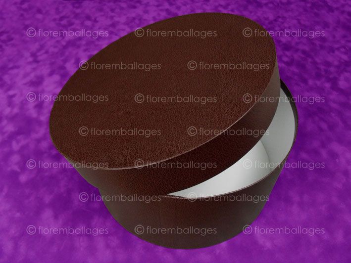 Boîte cylindrique de luxe idéale pour bouquets de fleurs et chocolats