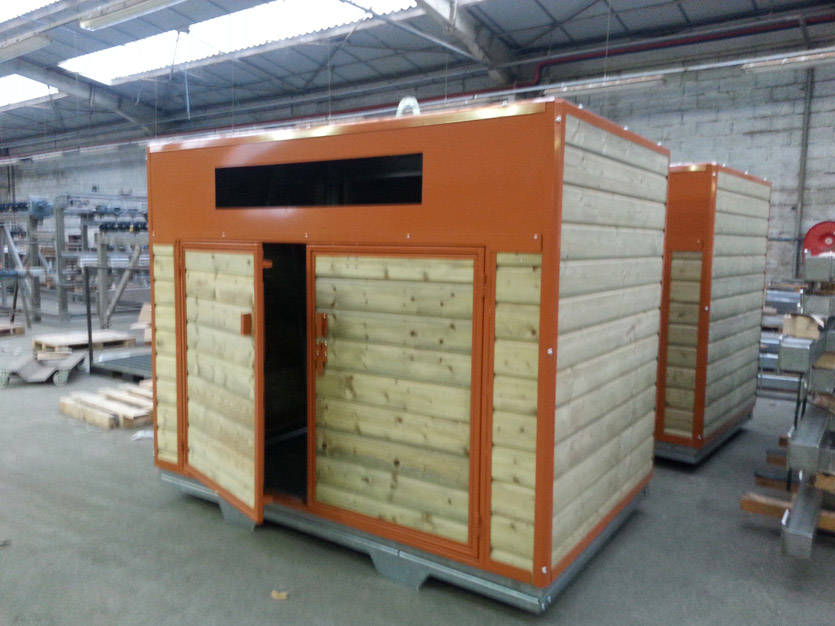 Colonne de collecte avec grille de fond en option pour meilleure ventilation