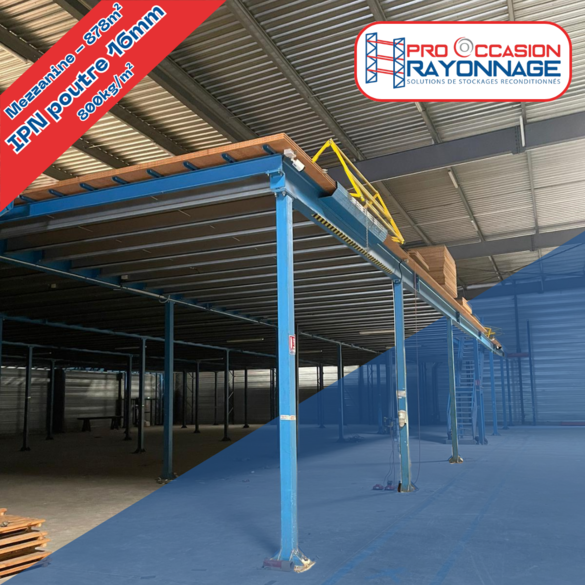 Mezzanine - 878m² - Poutre en IPN 16mm d'épaisseur - 800kg/m²_4