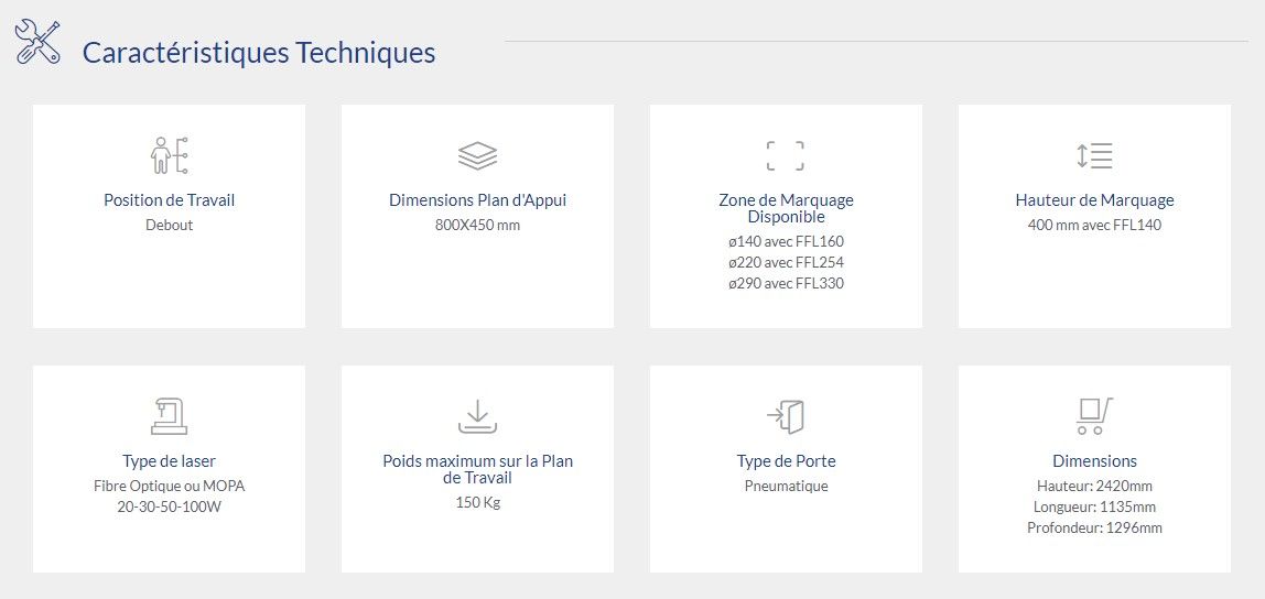 Compactmark G8 - Marquage laser - Lasit - Hauteur 2420 mm - Structure acier soudé et marquage cylindrique_4