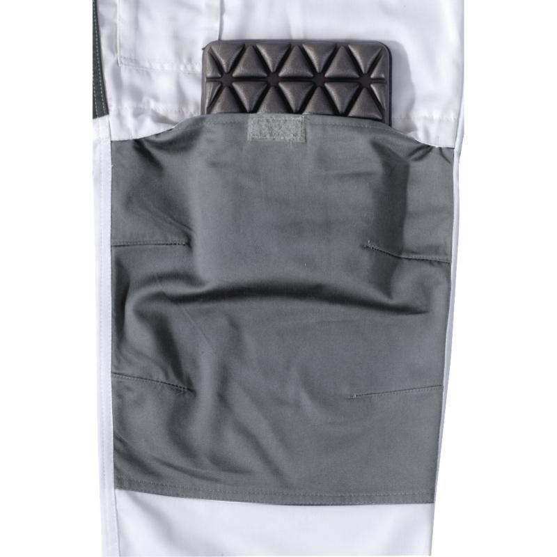 Salopette de peintre coton/polyester - Teramo - 6 poches, bretelles ajustables, genoux préformés_4