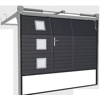 Porte de garage sectionnelle anti-effraction adaptée aux maisons individuelles et immeubles collectifs - Modèle personnalisable_4