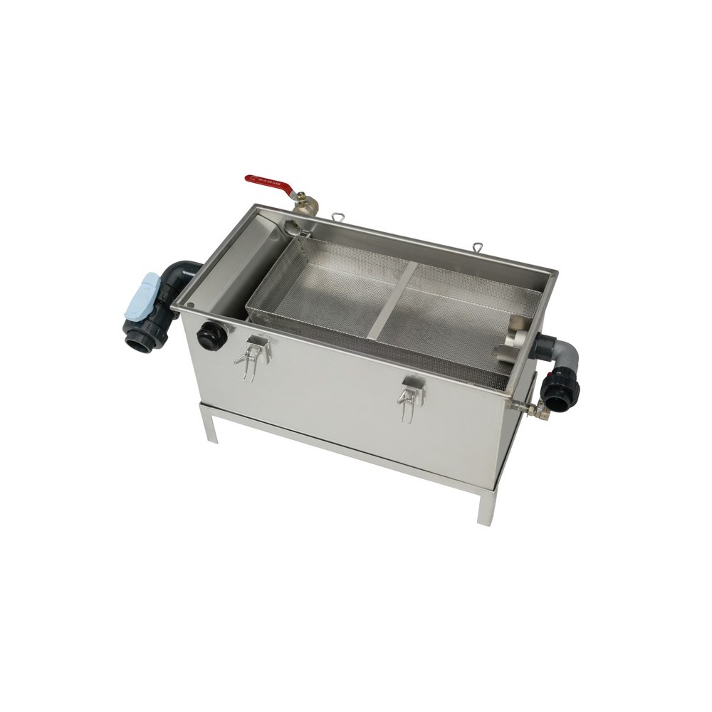 Séparateur à graisses sous plonge - BAGT 200N - 200 couverts - Inox alimentaire EN1825 - SARL Développement Durable_4