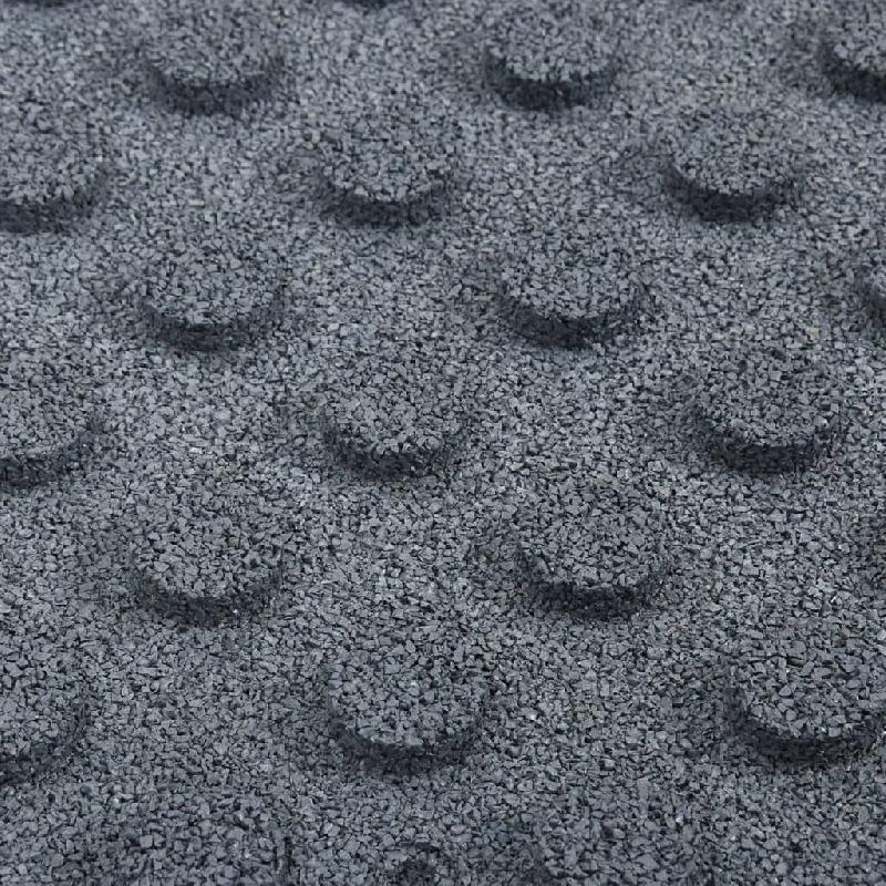 Vidaxl carreaux de protection antichoc 18pcs caoutchouc 50x50x3cm gris 3096597_4