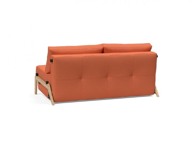 INNOVATION LIVING  CANAPÉ DESIGN CUBED WOOD 02 CONVERTIBLE LIT 200*160 CM TISSU ROUILLE ARGUS_4