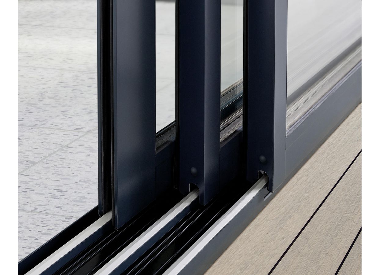 Baie vitrée coulissante à galandage sur mesure en aluminium - De 2 à 6 vantaux sur 2 ou 3 rails - Néva_4