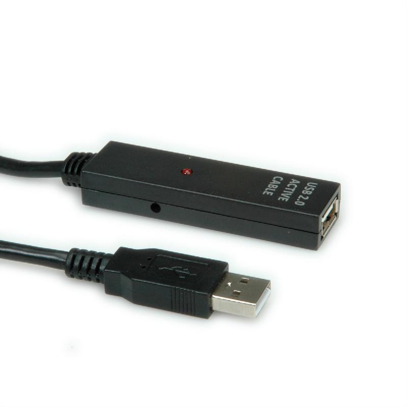 VALUE Prolongation active USB 2.0 avec Repeater, noir, 30 m_4