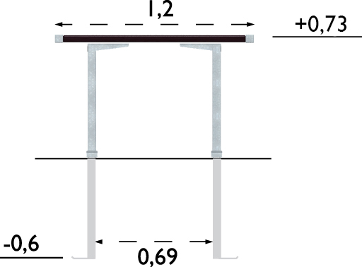 Table publique Pixbo réf 8037089 - Hags - 1200x600x730 mm - Montage en 1 heure_4