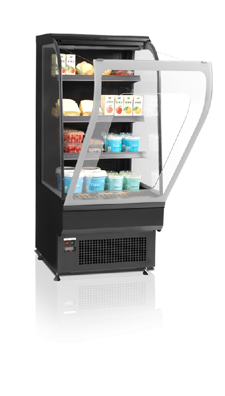 Vitrine réfrigérée murale libre service - vitres incurvées 150 litres | Tefcold - NOC60CC_4