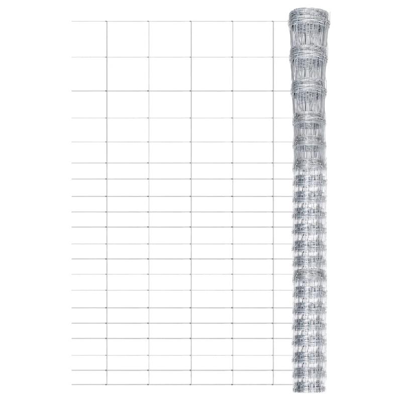 Vidaxl clôture de jardin acier galvanisé 50x1,6 m argenté 149510_4