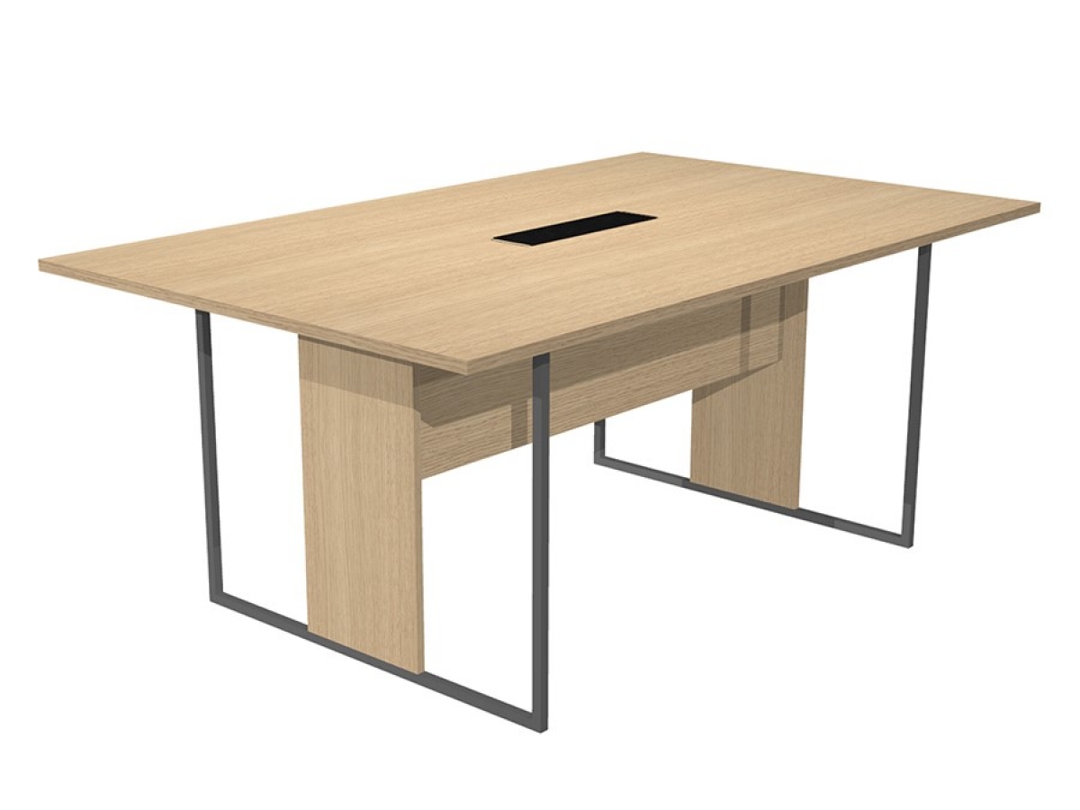 Bureau de direction design industriel BELAIR - pieds métal, bois mélaminé, finitions modernes, livraison rapide_4