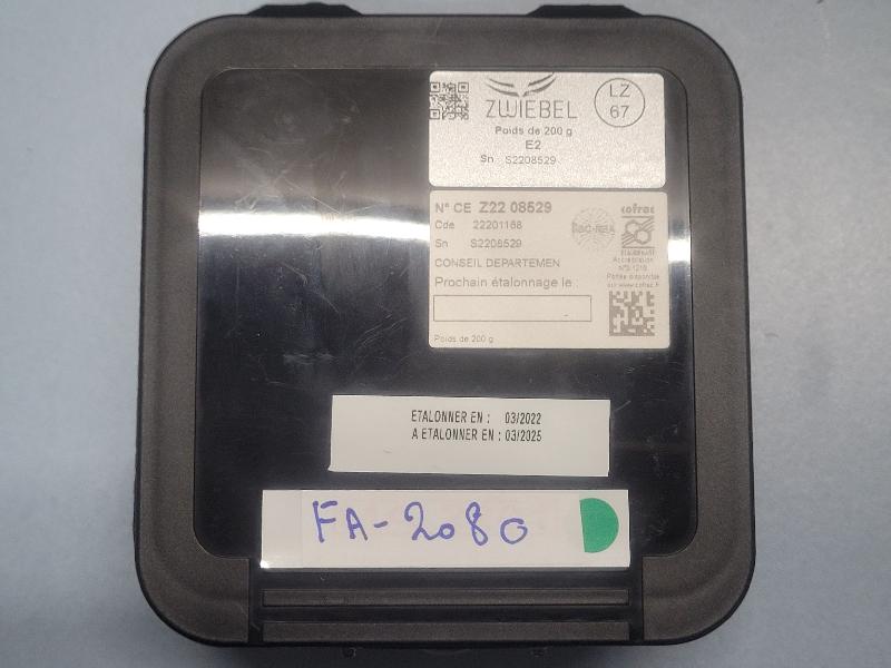 Poids d'étalonnage ZWIEBEL 200g classe E2 INOX_4