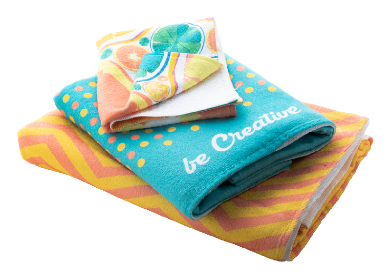 Serviette publicitaire - impression sublimation - 100% coton et microfibre - 400 gr/m²_4