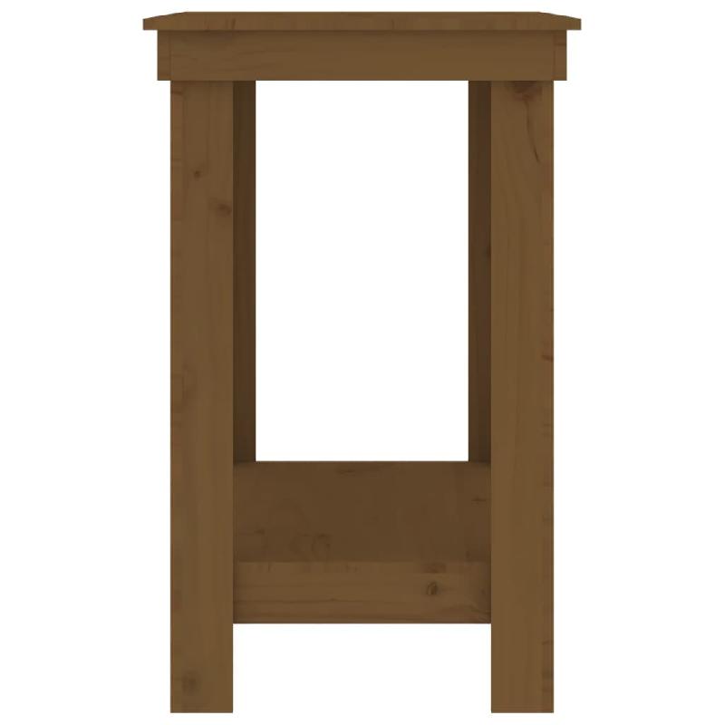 Vidaxl banc de travail marron miel 110x50x80 cm bois de pin massif 822504_4