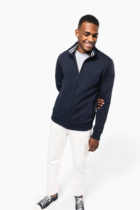 Veste molleton zippée homme - Réf: K456 - Kariban - 80% coton peigné / 20% polyester - Oxford Grey_4