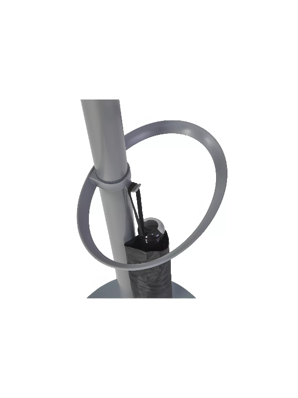 Porte manteau design gris clair & bois clair FESTY_4