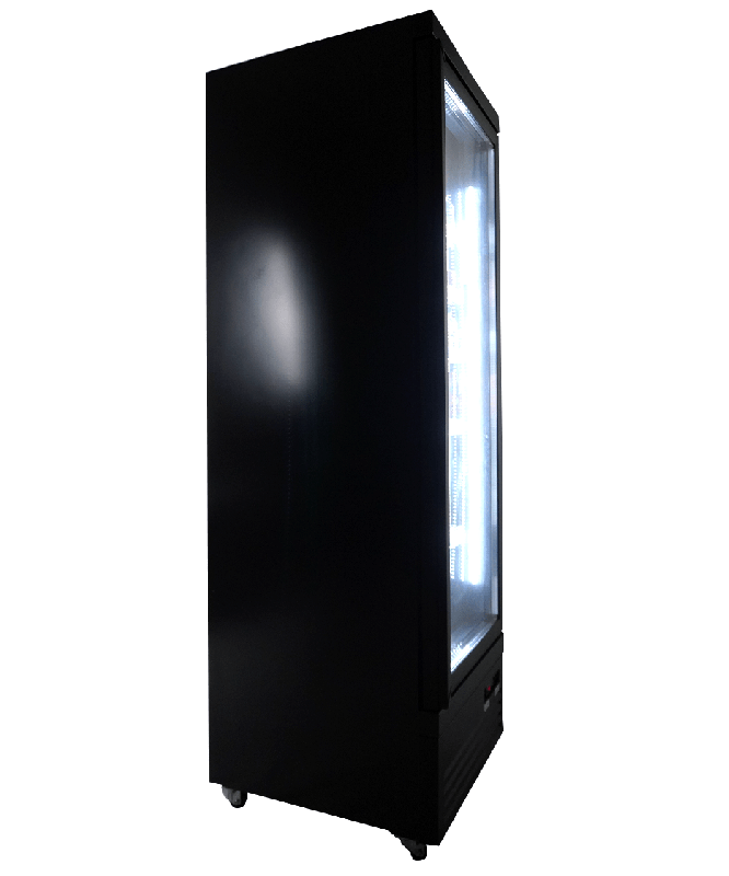Réfrigérateur 1 porte en verre noir ceb-500r bl l620 7526.0100 COMBISTEEL_4