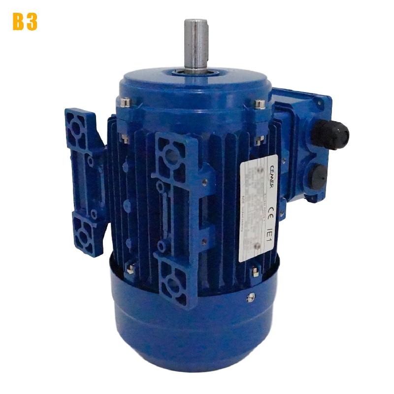 Moteur électrique triphasé Cemer MS 230/400V - 4 kW - 1500 tr/min - Bride B3 - Aluminium IP55_4