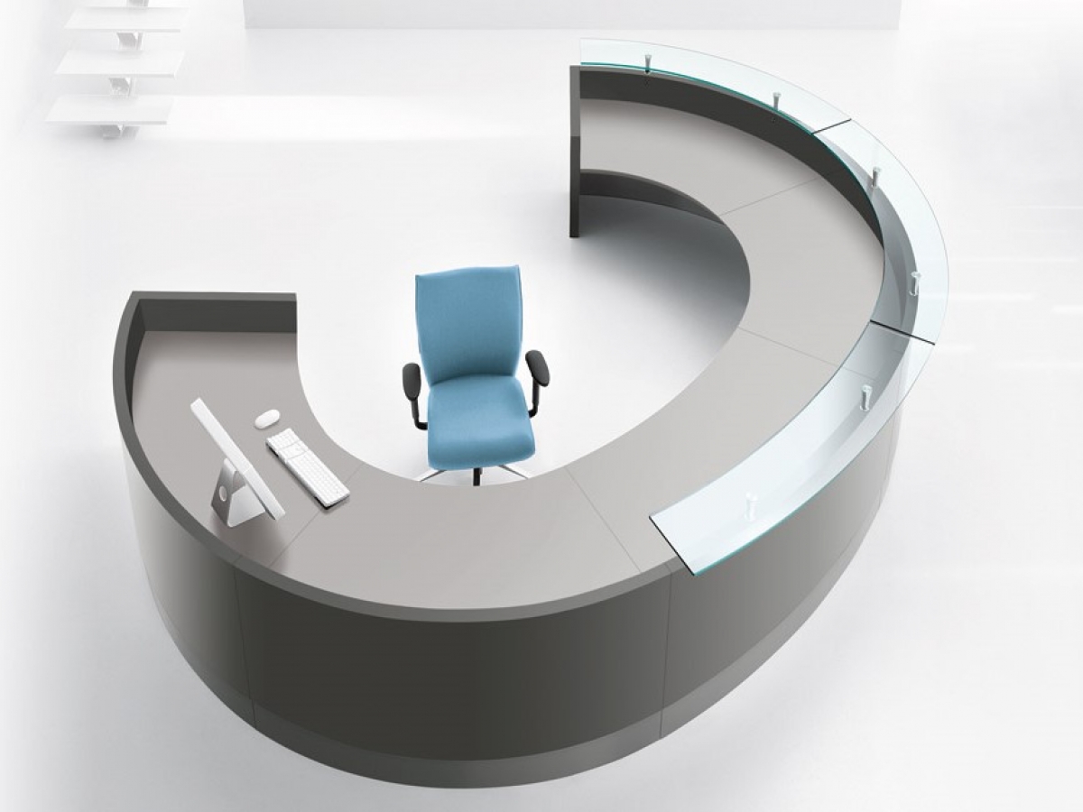 Banque d'accueil haut de gamme IMAGE - Sobre, durable et robuste - Design personnalisable avec finitions RAL et modules modulaires_4