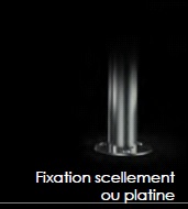 Arceau vélos Andria - mobilier inox durable - hauteur 1000mm - fixation par scellement ou platine_4