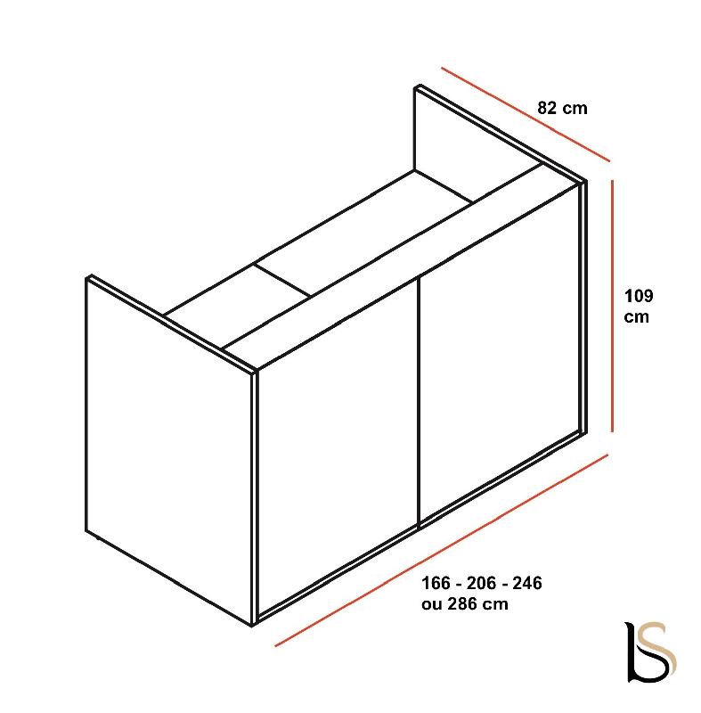 Bureau d'accueil droit Tera MDD - Élégant et économique - 166, Noyer_4