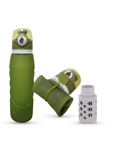 Gourde filtrante compressible 1 litre - Souple, légère et efficace - Osmodyn - silicone_4