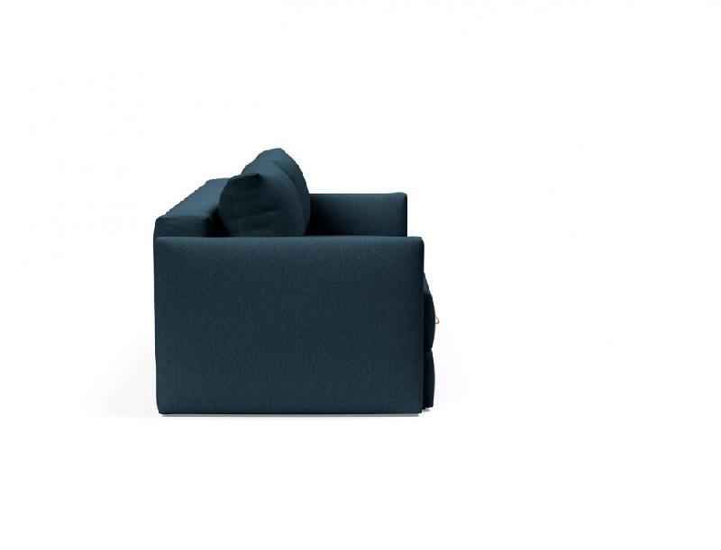 INNOVATION LIVING - Canapé convertible Tripi Argus Navy Blue 150x200 cm à ouverture assistée, avec rangement_4