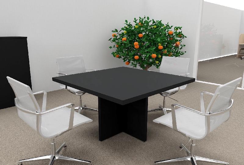Table de réunion carrée TAK- Mobel Linea - Noir_4