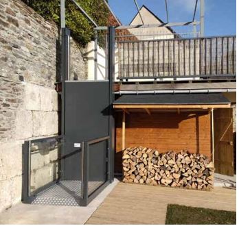 Plateforme  monte-escalier ouverte, compacte, polyvalente,   robuste avec technologies conviviales  - Hauteur de transport de 600mm à 3000mm - UnaPorte_4