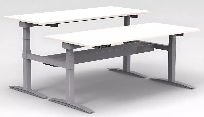 Bench vis-à-vis 2 postes réglables en hauteur goulotte centrale incluse So Estella_4