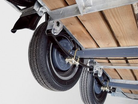 Remorque à suspension exclusive pour stabilité et sécurité