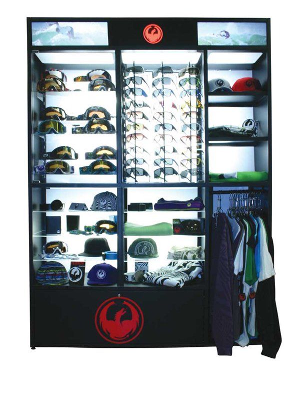 Caisson lumineux - meuble présentoir - seiller - en plastique, en métal_4