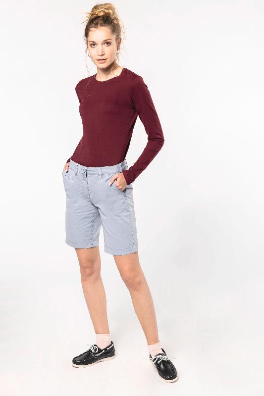 Bermuda aspect délavé femme - Réf: K753 - 100% coton - Kariban - Confort moderne et ultra confortable_4