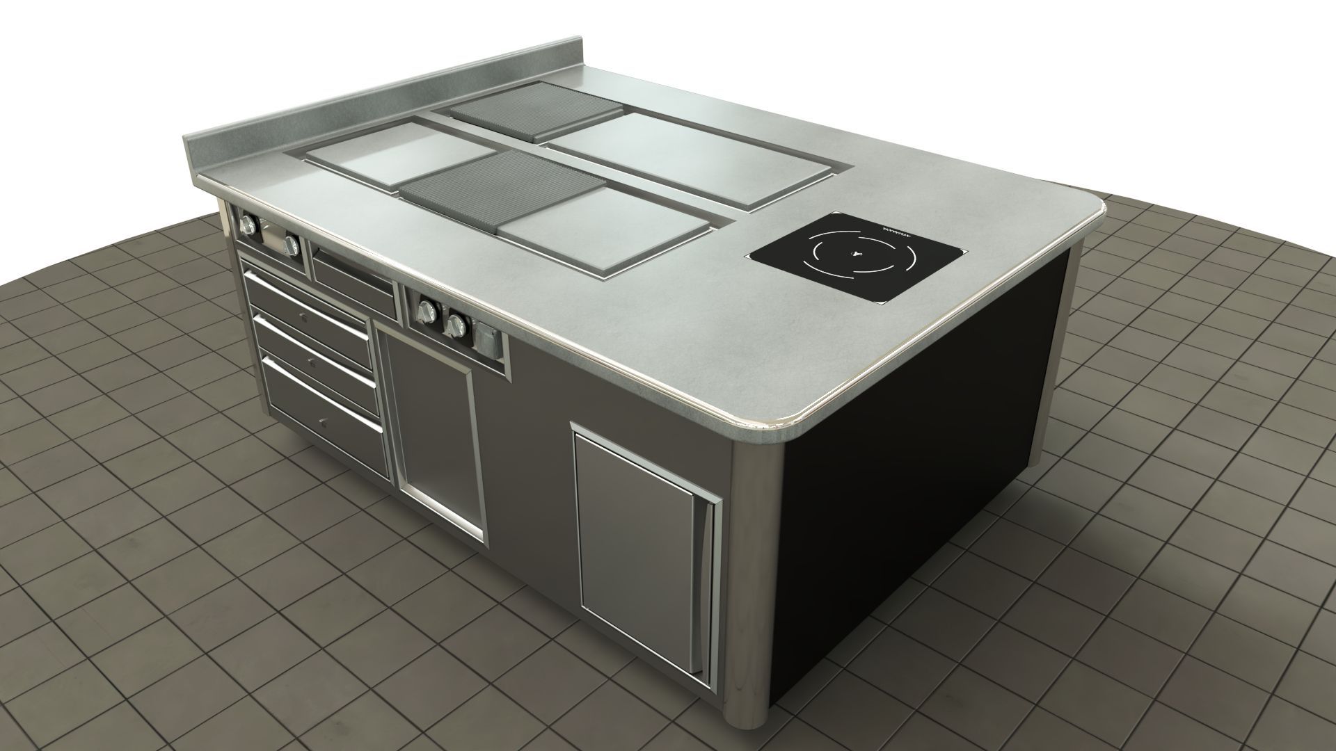 Fourneau professionnel sur mesure 100% électrique - éléments de cuisson et finitions personnalisables_4