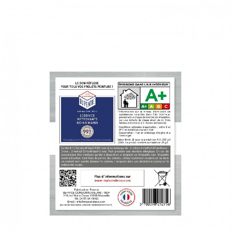 Patine poutre et lambris Relook Bois MAISON DECO - Blanche mat - 0.5L - Effet blanchi et film protecteur_4