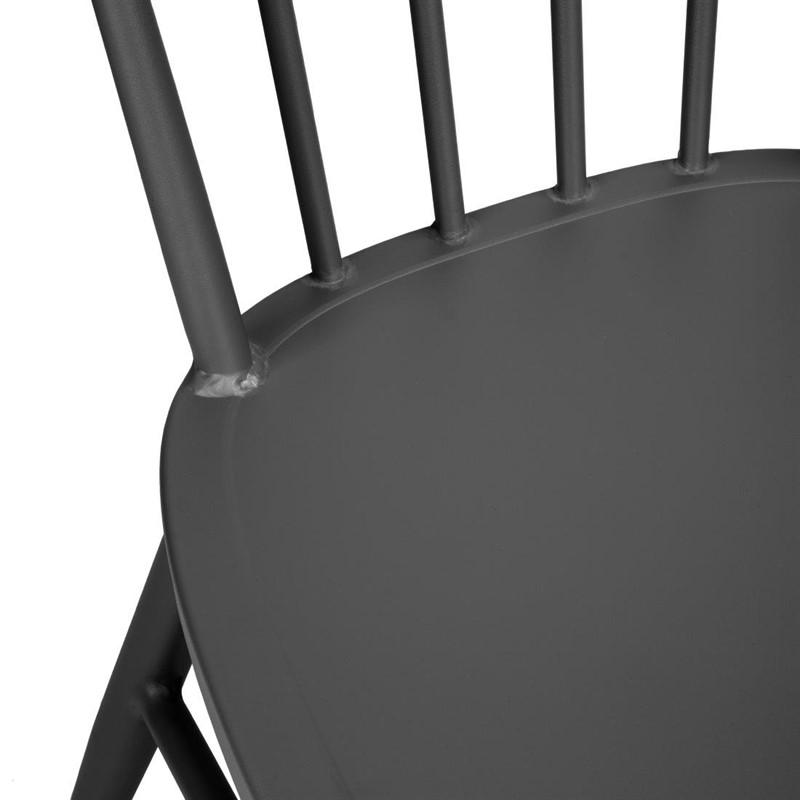 Chaises en aluminium Windsor noires - Lot de 4 - DX686 | Bolero_4