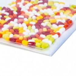Pack de 100 sachets plastiques prédécoupés avec trou de suspension