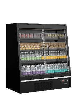 Vitrine réfrigérée pour supermarché Galaxy+ GPL14FGD Black L1330mm 47722 TEFCOLD_4